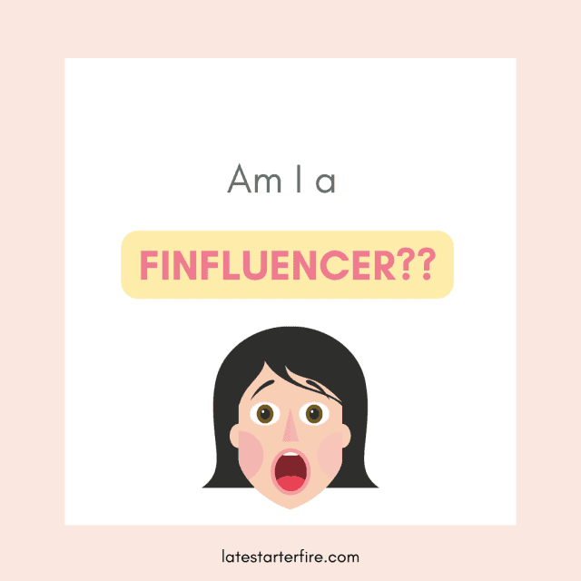 Am I a finfluencer? graphic of woman with black hair with open mouth